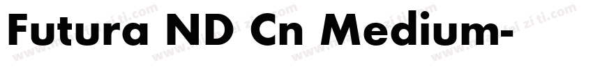 Futura ND Cn Medium字体转换